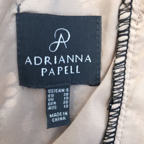 Adrianna Papell Black Lace Off-The-Shoulder Dress Size 6 - Picture 4 of 12